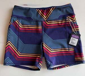 Rabbit Speed Leggy 4" Mid-Rise Fitted Running Tights in Beacon Blue Speed